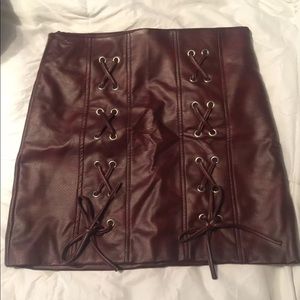 Leather Mini skirt